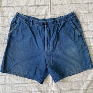 Casual Joe men XL jean shorts w/elastic waist blue
